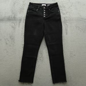 Royalty Jeans Women's Size 4 Faded Black High-Rise Straight Denim 26" Inseam